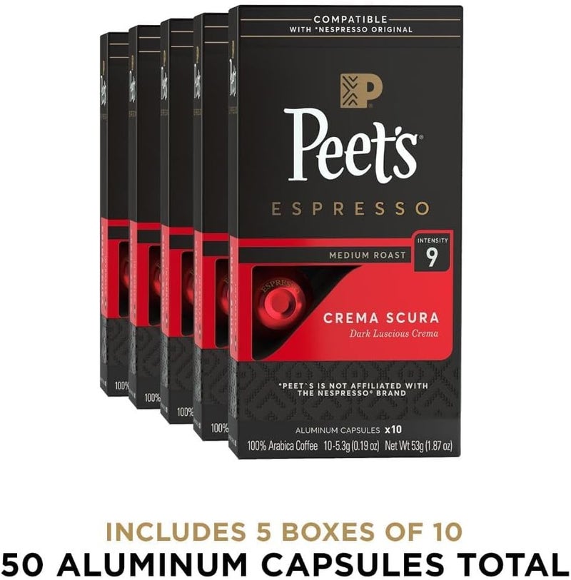 Peet's Coffee Medium Roast Espresso Capsules - Crema Scura - Image 2